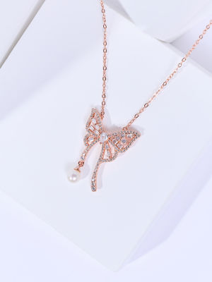 Pearly Lustre Top Grade Freshwater Pearl Necklace WN00952 | BUTTERFLY 3