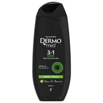 Dermomed Men 3 In 1 Wash Total & Power 250ml 1