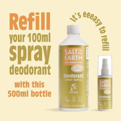 Salt Of The Earth Natural Deodorant Spray Refill Neroli & Orange Blossom 500ml 3