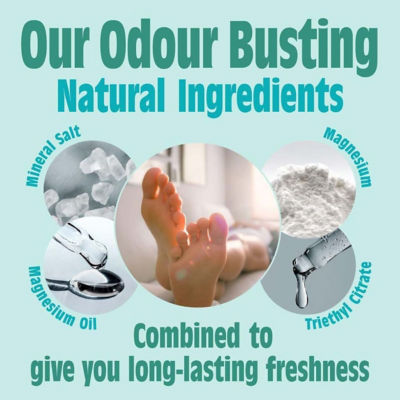 Salt Of The Earth Natural Foot Deodorant Spray Refill Pouch Peppermint & Tea Tree 300ml 4