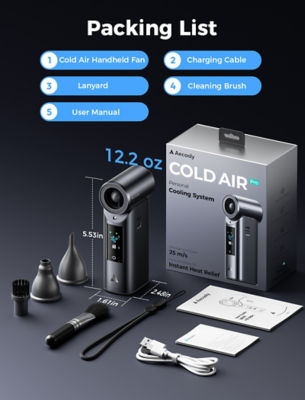 Aecooly Portable Misting Fan Cold Air Pro 9