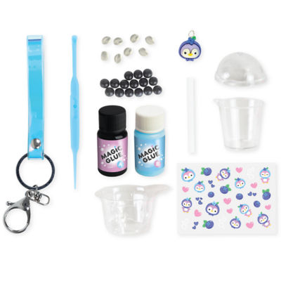 Tiger Tribe Bag Charm Kit - Blueberry Bubble Tea 4