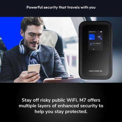 NETGEAR Nighthawk M7 5G WiFi 7 Mobile Hotspot Router with eSIM (MH7150) 7