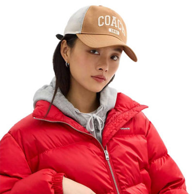 COACH Coach 1941 Varsity Trucker Hat Light Saddle CCN87 3