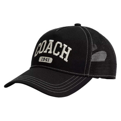 COACH Coach 1941 Varsity Trucker Hat Black CCN87 1