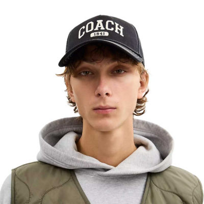 COACH Coach 1941 Varsity Trucker Hat Black CCN87 2