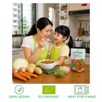 ACTIVUS ORGANIC VEGETABLE MINESTRONE SOUP 400G 3