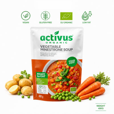 ACTIVUS ORGANIC VEGETABLE MINESTRONE SOUP 400G 4