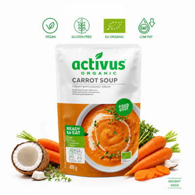 ACTIVUS ORGANIC CARROT SOUP CREAMY 400G 4