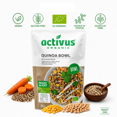 ACTIVUS ORGANIC QUINOA BOWL WITH VEGETABLES 250G 4
