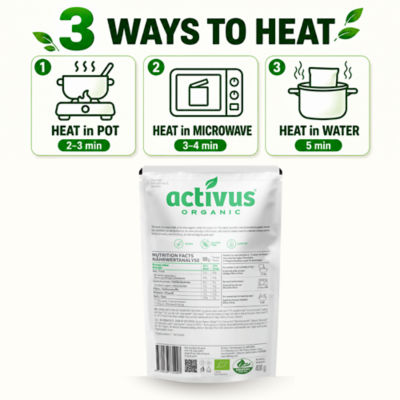 Activus [Bundle] ACTIVUS ORGANIC TOMATO SOUP + CHAMPIGNON/MUSHROOM SOUP + SWEET CORN SOUP + BUCKWHEAT & MUSHROOM GRAIN BOWL 13
