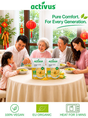 Activus [Bundle] ACTIVUS ORGANIC TOMATO SOUP + CHAMPIGNON/MUSHROOM SOUP + SWEET CORN SOUP + BUCKWHEAT & MUSHROOM GRAIN BOWL 8