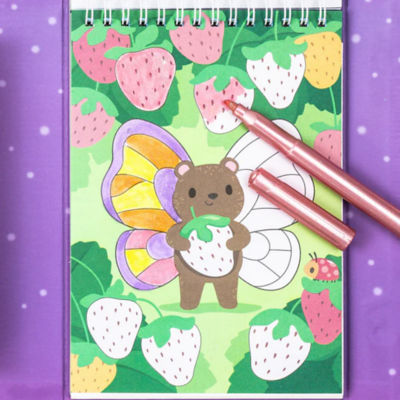 Tiger Tribe Shimmer Colouring Set - Little Fairy Land 3