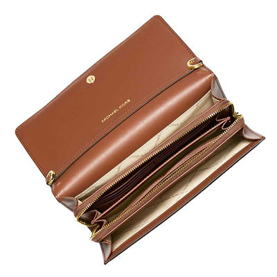 MICHAEL KORS Jet Set Large Leather Crossbody Bag Luggage 35F2GTTC8L 3