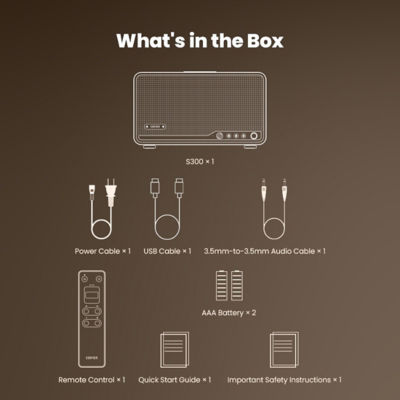 EDIFIER S300 桌面无线音箱 80W 3