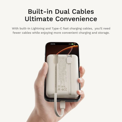 ROCK P99 Fast Charging Power Bank with Built-in Cables 3