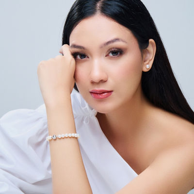 Pearly Lustre Top Lustre Freshwater Pearl Bracelet WB00269 4