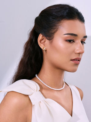 Pearly Lustre Top Grade Freshwater Pearl Earrings WE01003 | RIBBON 3