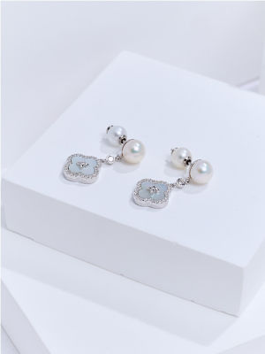 Pearly Lustre Top Grade Freshwater Pearl Earrings WE01042 | PERANAKAN 4