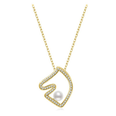 Pearly Lustre Top Grade Freshwater Pearl Necklace WN00781 | HORSE 1
