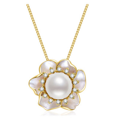 Pearly Lustre Top Grade Freshwater Pearl Necklace WN00825 | ORCHID 1