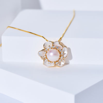 Pearly Lustre Top Grade Freshwater Pearl Necklace WN00825 | ORCHID 2