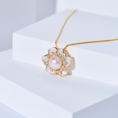 Pearly Lustre Top Grade Freshwater Pearl Necklace WN00825 | ORCHID 6