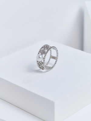 Pearly Lustre Top Grade Freshwater Pearl Rings WR00451 | PERANAKAN 2