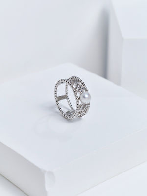 Pearly Lustre Top Grade Freshwater Pearl Rings WR00451 | PERANAKAN 4