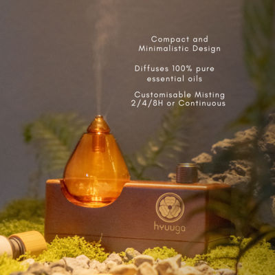 Hyuuga's aromatherapy products [Bundle] Dreams Essential Oil Blend + ShinrinYoku Home Diffuser 3