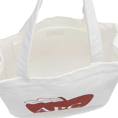 A.P.C. Pomme Lou Tote Bag White COGYX-M67068 4
