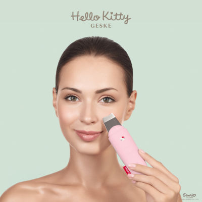 Geske Hello Kitty MicroCurrent Skin Scrubber & Blackhead Remover | 9 in 1 - Pink 4