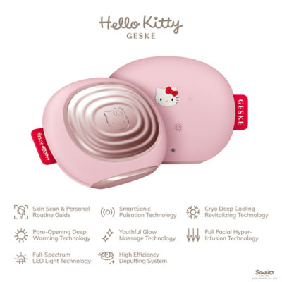 Geske Hello Kitty SmartAppGuided™ Sonic Warm & Cool Mask | 8 in 1 - Pink 2
