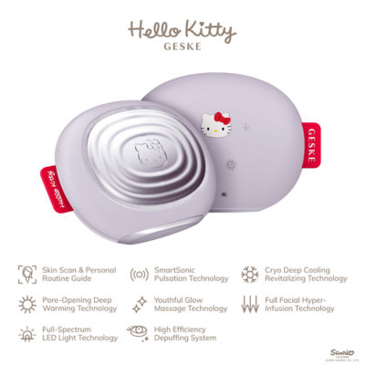 Geske Hello Kitty SmartAppGuided™ Sonic Warm & Cool Mask | 8 in 1 - Purple 3