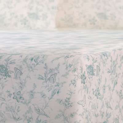 Robinsons Cool Bamboo Belle Toile Printed Fitted Sheet Set Misty Blue - Hotel Collection 3