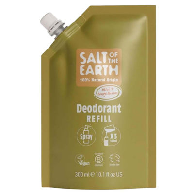 Salt Of The Earth Natural Deodorant Spray Refill Pouch Neroli & Orange Blossom 300ml 1