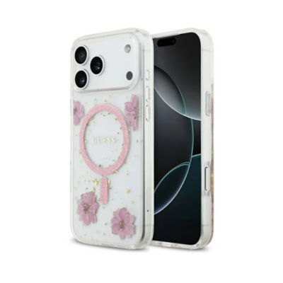 Guess Resin Flowers MagSafe Case For iPhone 17 Pro Max 2