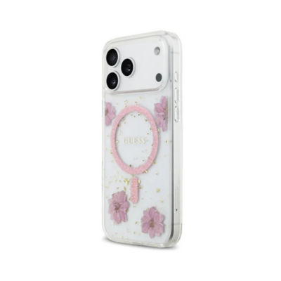 Guess Resin Flowers MagSafe Case For iPhone 17 Pro Max 5
