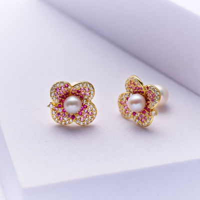 Pearly Lustre Top Grade Freshwater Pearl Earrings WE00940 | BLOOM 6
