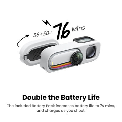 Insta360 GO 3S Retro Limited Edition Action Camera, 64GB 12