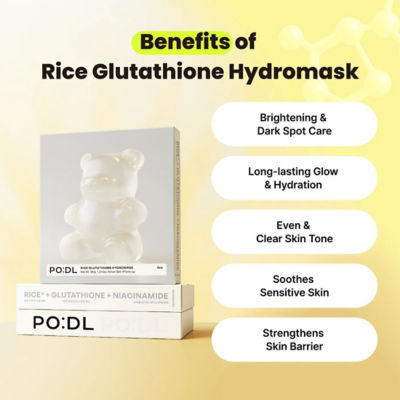PO:DL Rice Gluthatione Hydromask 38g (4pcs) 5