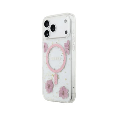 Guess Resin Flowers MagSafe Case For iPhone 17 Pro 6