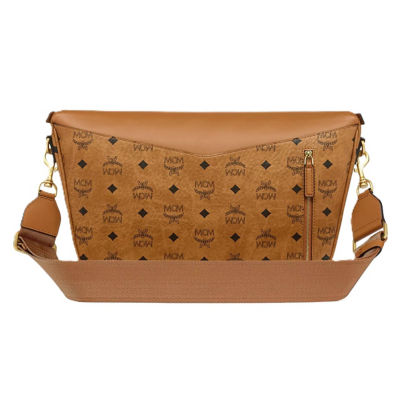 MCM Diamant 3D Crossbody In Visetos Leather Mix (Cognac) 5