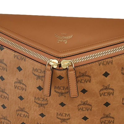 MCM Diamant 3D Crossbody In Visetos Leather Mix (Cognac) 6