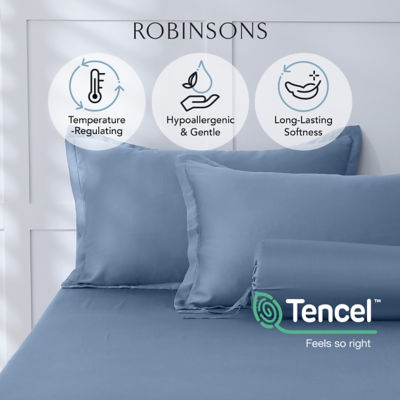 Robinsons CloudSilk TENCEL™ Lyocell Fitted Sheet Set - Super Single Size 2