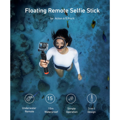 Telesin Floating Remote Selfie Stick For DJI Osmo Action 6/5 Pro/4 10