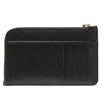KATE SPADE Lucy Spade Flower Small Card Holder Wristlet Black KM460 3