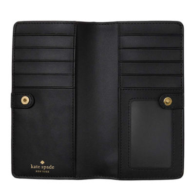 KATE SPADE Large Slim Bifold Wallet Black KN777 4
