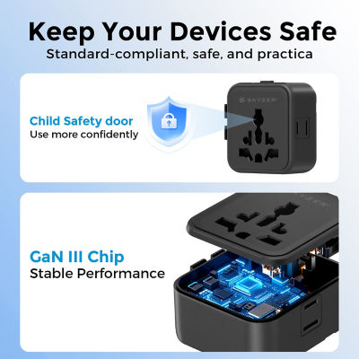 SKYZER PD151BK | Ultra-Slim Multi-Nation Travel Adapter 11