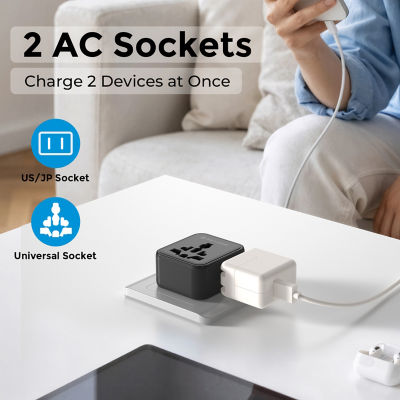 SKYZER PD151BK | Ultra-Slim Multi-Nation Travel Adapter 12